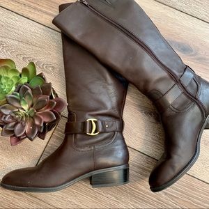 Ralph Lauren brown riding boots